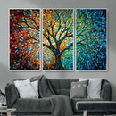 Yggdrasil Tree of Life Wall Art Print | Mosaic Style 3-Panel