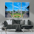 Wrigley Field Chicago Cubs Panoramic Art Multi-Piece Canvas