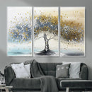 Golden and Silver Tree Wall Art – Framed Elegant Leaves by MyGreatCanvas | Canvas Wall Art Prints | Photo Prints & Wall Decor