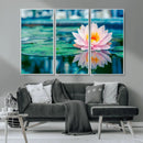 Lotus Flower Wall Art Canvas Print, Water Lily Large Wall by MyGreatCanvas | Canvas Wall Art Prints | Photo Prints & Wall Decor