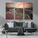 Indiana Memorial Stadium Wall Art Canvas Print, Framed