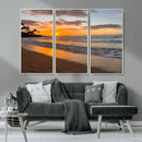 Sunset Wall Art Print - Stunning Beach Sunset Canvas Artwork