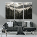 Moody Forest Wall Art – Framed Mountain Fog Canvas Artwork, by MyGreatCanvas | Canvas Wall Art Prints | Photo Prints & Wall Decor