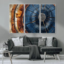 Framed Abstract Tree Ring Wall Art Print Natural Rustic Wood by MyGreatCanvas | Canvas Wall Art Prints | Photo Prints & Wall Decor