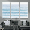 Ocean Wave Surfer Wall Art – Framed Minimal Seascape Canvas by MyGreatCanvas | Canvas Wall Art Prints | Photo Prints & Wall Decor