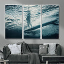 Underwater Surf Wall Art – Framed Ocean Wave Canvas Artwork, by MyGreatCanvas | Canvas Wall Art Prints | Photo Prints & Wall Decor