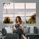 Ocean Surfer Wall Art Canvas Print – Framed Coastal Surf Art by MyGreatCanvas | Canvas Wall Art Prints | Photo Prints & Wall Decor