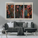 Modern Japanese Wall Art Canvas Print – Framed Abstract