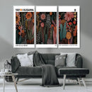 Modern Japanese Wall Art Canvas Print – Framed Abstract