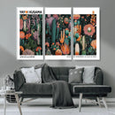 Modern Japanese Wall Art Canvas Print – Framed Abstract