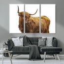 Highland Cow Wall Art Canvas Print – Framed Farmhouse Rustic by MyGreatCanvas | Canvas Wall Art Prints | Photo Prints & Wall Decor