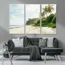 Relaxing Beach Wall Art Canvas Print – Framed Ocean View