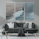 Ocean Waves Wall Art Canvas Print – Framed Coastal Serenity