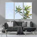 Palm Trees Wall Art Canvas Print – Framed Tropical Coastal