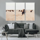 Bison Herd Wall Art Canvas Print – Framed Western Prairie by MyGreatCanvas | Canvas Wall Art Prints | Photo Prints & Wall Decor