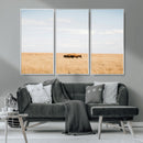 Bison Grassland Wall Art – Framed Minimal Nature Canvas by MyGreatCanvas | Canvas Wall Art Prints | Photo Prints & Wall Decor