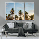 Palms Wall Art Canvas Print – Framed Tropical Coastal Nature