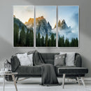 Wilderness Wall Art Canvas Print – Misty Forest Nature