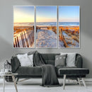 Ocean Sunset Wall Art Canvas Print – Nautical Beach