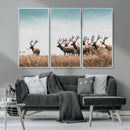 Elk Herd Wall Art Canvas Print – Framed Wildlife Photography