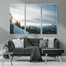 Snowy Mountains Wall Art Canvas Print – Framed Alpine by MyGreatCanvas | Canvas Wall Art Prints | Photo Prints & Wall Decor