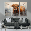 Scottish Highland Wall Art Canvas Print, Framed Longhorn Art by MyGreatCanvas | Canvas Wall Art Prints | Photo Prints & Wall Decor