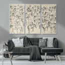 Wild Horse Stampede Wall Art Canvas Print – Monochrome by MyGreatCanvas | Canvas Wall Art Prints | Photo Prints & Wall Decor