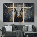 Rustic Bull Wall Art Canvas Print, Longhorn Wall Decor for by MyGreatCanvas | Canvas Wall Art Prints | Photo Prints & Wall Decor