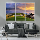 Pebble Beach Golf Wall Art Canvas Print – Iconic Coastal by MyGreatCanvas | Canvas Wall Art Prints | Photo Prints & Wall Decor