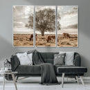 Texas Longhorn Cattle Wall Art, Rustic Western Ranch Canvas by MyGreatCanvas | Canvas Wall Art Prints | Photo Prints & Wall Decor