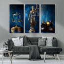 Lady Justice Wall Art Canvas Print – Elegant Gold Legal by MyGreatCanvas | Canvas Wall Art Prints | Photo Prints & Wall Decor