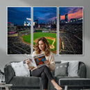 Target Field Wall Art Canvas Print – Baseball Stadium Scene,