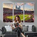 Chicago Bears Soldiers Field Wall Art Canvas Print – Framed