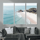 Aerial Beach Wall Art Canvas Print, Coastal Ocean Waves and by MyGreatCanvas | Canvas Wall Art Prints | Photo Prints & Wall Decor