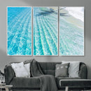 Crystal Clear Ocean Water Sunlit Reflections Palm Shadow Sandy Beach Tropical Wall Art for Home, Office Decor by MyGreatCanvas | Canvas Wall Art Prints | Photo Prints & Wall Decor