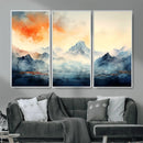 Warm Clouds Abstract Mountain Wall Art, Modern Landscape by MyGreatCanvas | Canvas Wall Art Prints | Photo Prints & Wall Decor