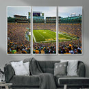 Green Bay Packers Lambeau Field Stadium Wall Art Canvas by MyGreatCanvas | Canvas Wall Art Prints | Photo Prints & Wall Decor