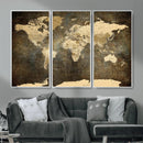 Large Framed Vintage World Map Wall Art Print for Home Wall by MyGreatCanvas | Canvas Wall Art Prints | Photo Prints & Wall Decor