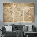 Colorful Watercolor World Map Canvas Wall Art – Framed by MyGreatCanvas | Canvas Wall Art Prints | Photo Prints & Wall Decor