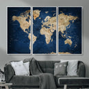 World Map Canvas Print – Framed Travel Map Wall Art for by MyGreatCanvas | Canvas Wall Art Prints | Photo Prints & Wall Decor