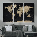 World Map Wall Art Print – Detailed Map of the World Wall by MyGreatCanvas | Canvas Wall Art Prints | Photo Prints & Wall Decor