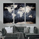 Vintage World Map Canvas Wall Art – Antique Triptych Map by MyGreatCanvas | Canvas Wall Art Prints | Photo Prints & Wall Decor