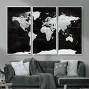 World Map Canvas Print – Framed Push Pin Wall Art, Color by MyGreatCanvas | Canvas Wall Art Prints | Photo Prints & Wall Decor