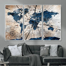 Rustic World Map Canvas Print – Framed Wall Art for Couples, by MyGreatCanvas | Canvas Wall Art Prints | Photo Prints & Wall Decor