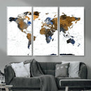 Colorful Watercolor World Map Canvas Wall Art – Framed by MyGreatCanvas | Canvas Wall Art Prints | Photo Prints & Wall Decor