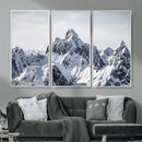 Snowy Mountain Range Canvas Print, Alpine Peaks Landscape by MyGreatCanvas | Canvas Wall Art Prints | Photo Prints & Wall Decor
