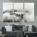 Foggy Forest Wall Art Canvas Print, Misty Pine Tree by MyGreatCanvas | Canvas Wall Art Prints | Photo Prints & Wall Decor