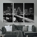 Austin Skyline Wall Art Canvas Print, Austin Downtown Night by MyGreatCanvas | Canvas Wall Art Prints | Photo Prints & Wall Decor