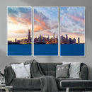 Chicago Wall Art Canvas Print - Chicago City Downtown Night by MyGreatCanvas | Canvas Wall Art Prints | Photo Prints & Wall Decor