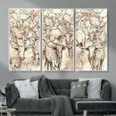Farmhouse Texas Longhorn Wall Art Canvas Print - Abstract by MyGreatCanvas | Canvas Wall Art Prints | Photo Prints & Wall Decor